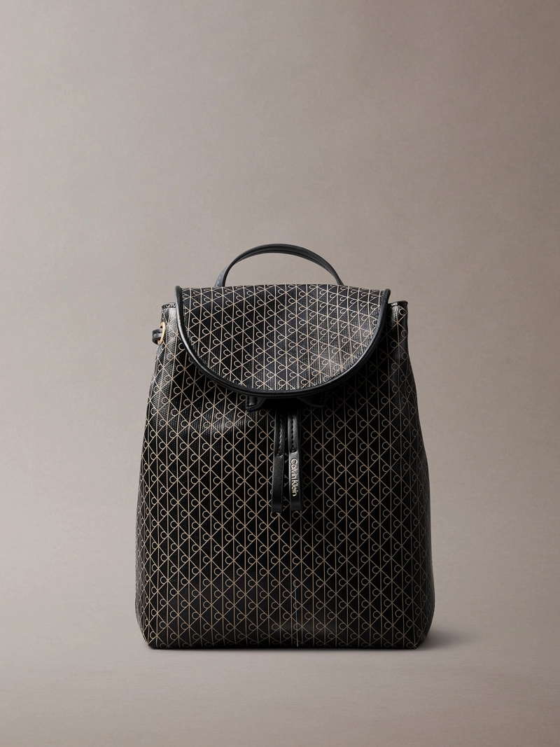 MOCHILA MINI CON ESTAMPADO DE EMBLEMA - 1