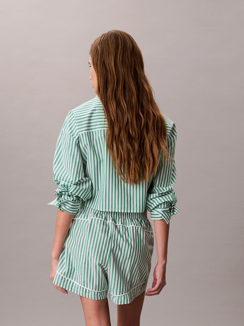 SHORT DE PIJAMA CON LOGO COTTON POPLIN - 3