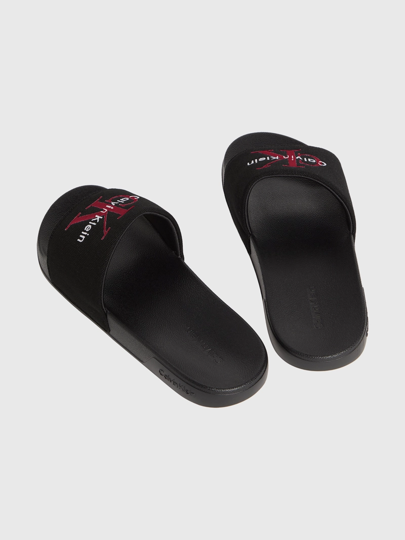 SANDALIAS SLIDE CON LOGO BORDADO - 2