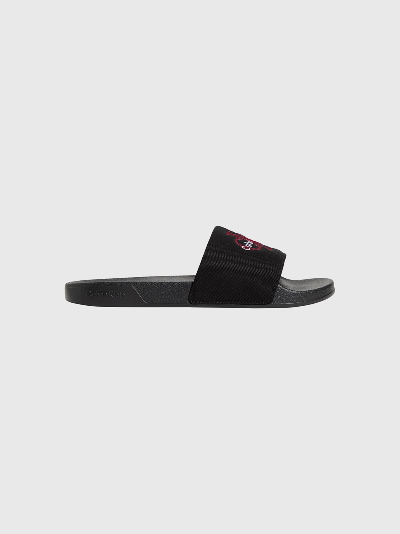 SANDALIAS SLIDE CON LOGO BORDADO - 5