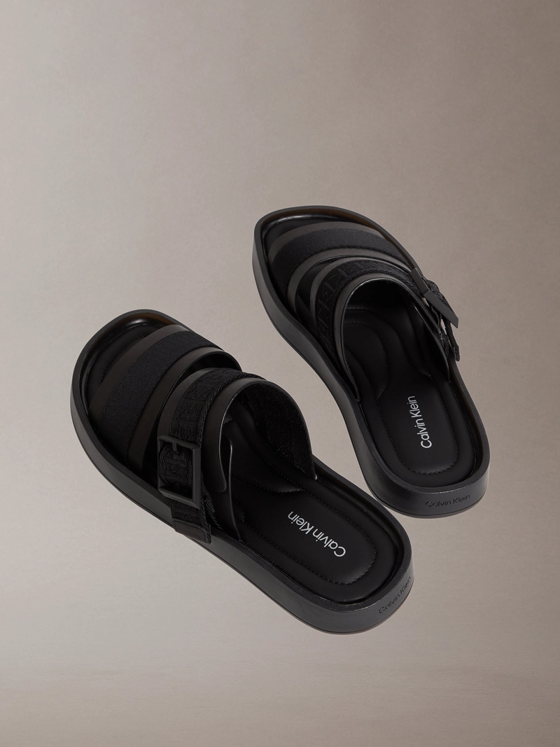 SANDALIAS ERGONOMICAS CON ESTAMPADO DE EMBLEMA - 2