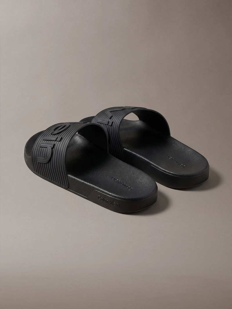 SANDALIAS CON LOGO EN TEXTURA - 2