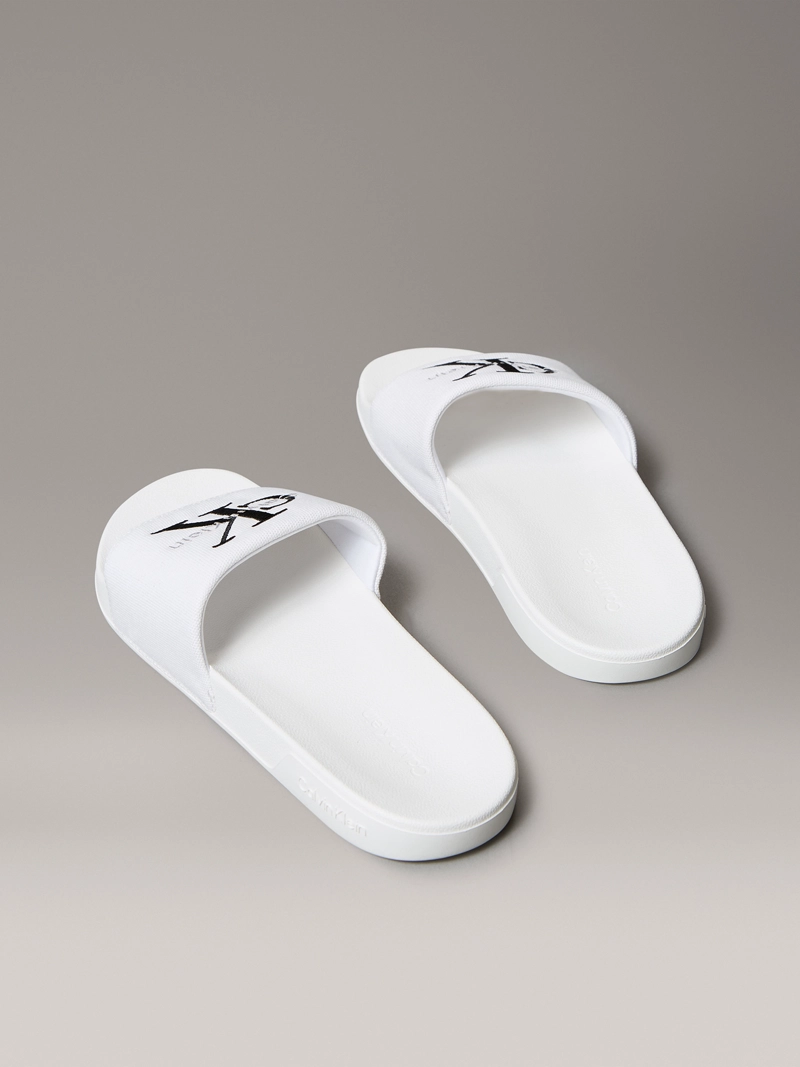 SANDALIAS SLIDE CON LOGO BORDADO - 2