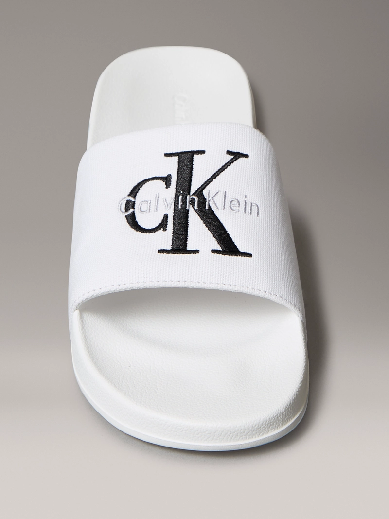 SANDALIAS SLIDE CON LOGO BORDADO - 3