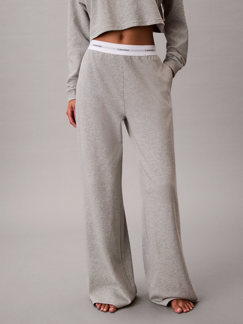 PANTALON DE PIJAMA EN ALGODON CON LOGO - 1