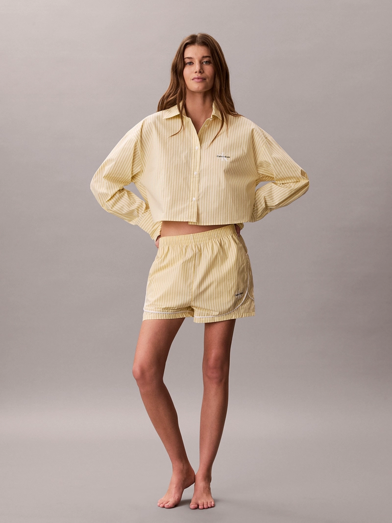 SHORT DE PIJAMA CON LOGO COTTON POPLIN - 2