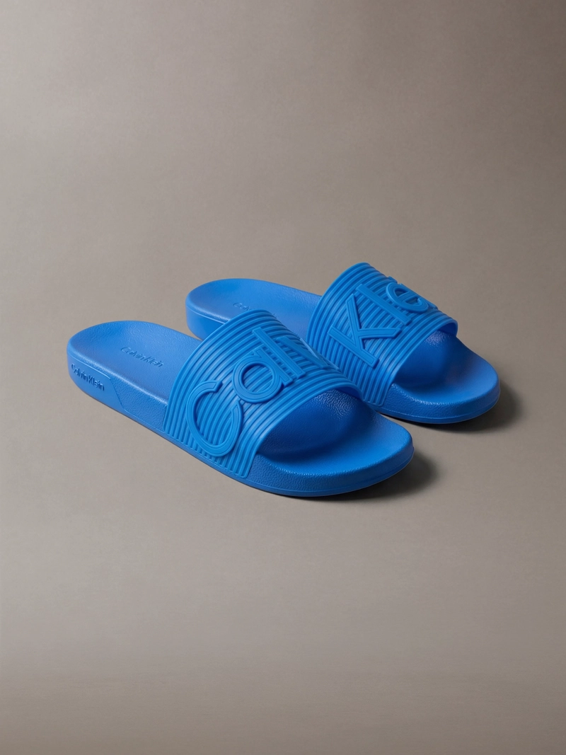 SANDALIAS CON LOGO EN TEXTURA - 1