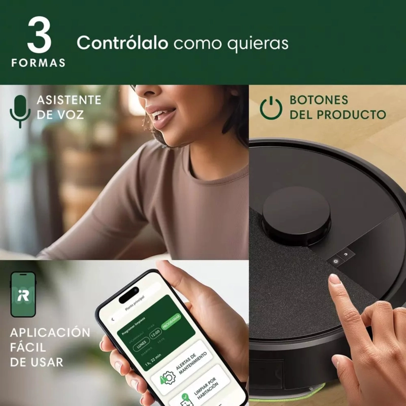 ROOMBA COMBO 105+BASE AUTOEMPTY ASPIRADORA Y TRAPEADORA ROBOT 2 EN 1 IROBOT WIFI 7000 PA - 12