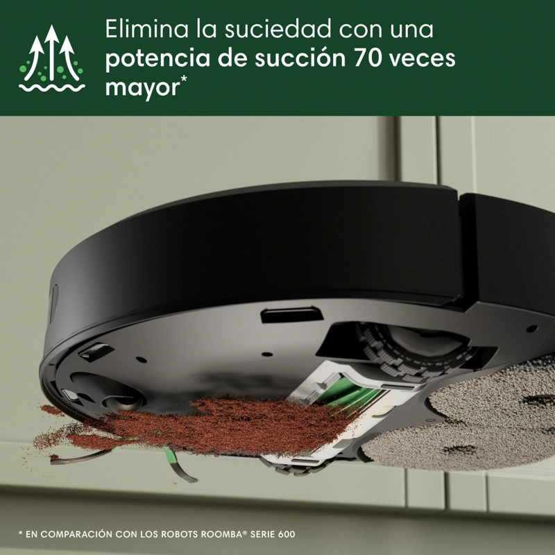 ROOMBA COMBO 405 PLUS CON BASE AUTOWASH ASPIRADORA Y TRAPEADORA ROBOT 2 EN 1 WIFI - 4