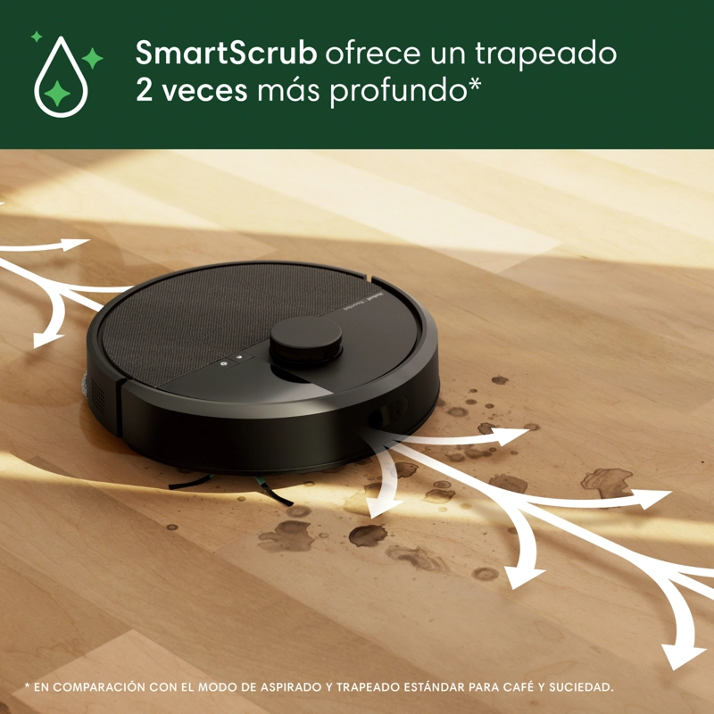 ROOMBA COMBO 405 PLUS CON BASE AUTOWASH ASPIRADORA Y TRAPEADORA ROBOT 2 EN 1 WIFI - 8