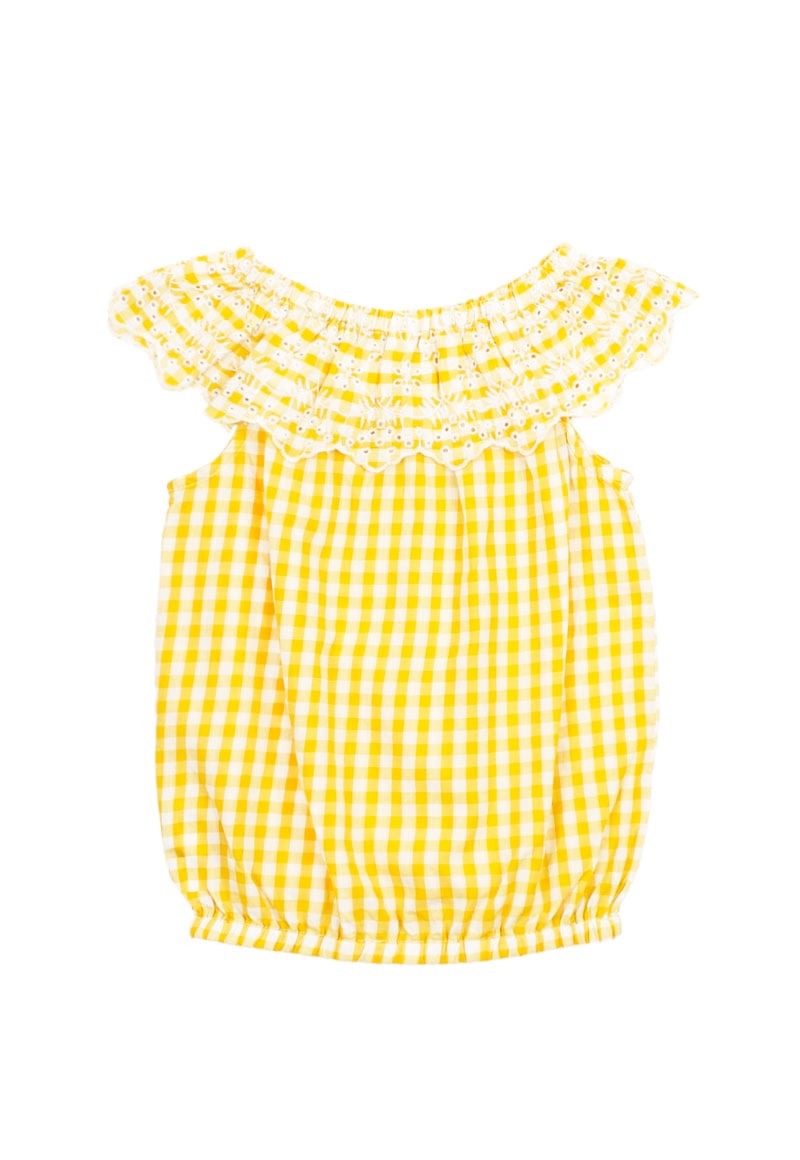 BLUSA ALGODÓN NIÑA FICCUS CRAFT AMARILLO KIDS - 2