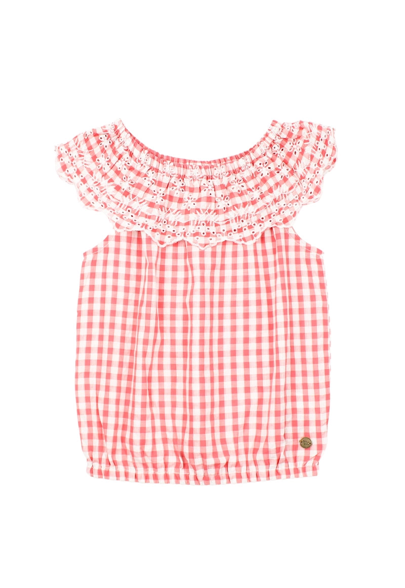 BLUSA ALGODÓN NIÑA FICCUS CRAFT NARANJO KIDS - 1