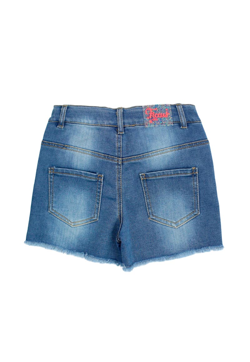 SHORT NIÑA FICCUS AZUL EUPHORIA KIDS - 2
