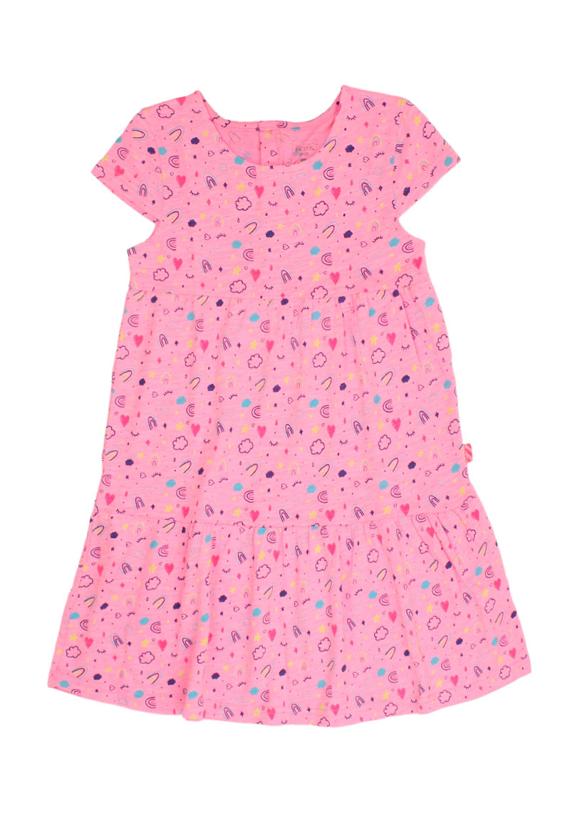 VESTIDO ALGODON NIÑA FICCUS ROSADO EUPHORIA KIDS - 1
