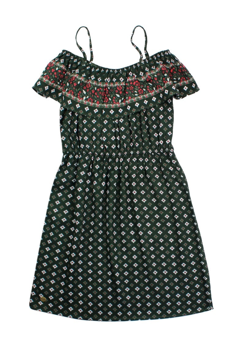 VESTIDO NIÑA FICCUS VERDE CRAFT JUNIOR - 1