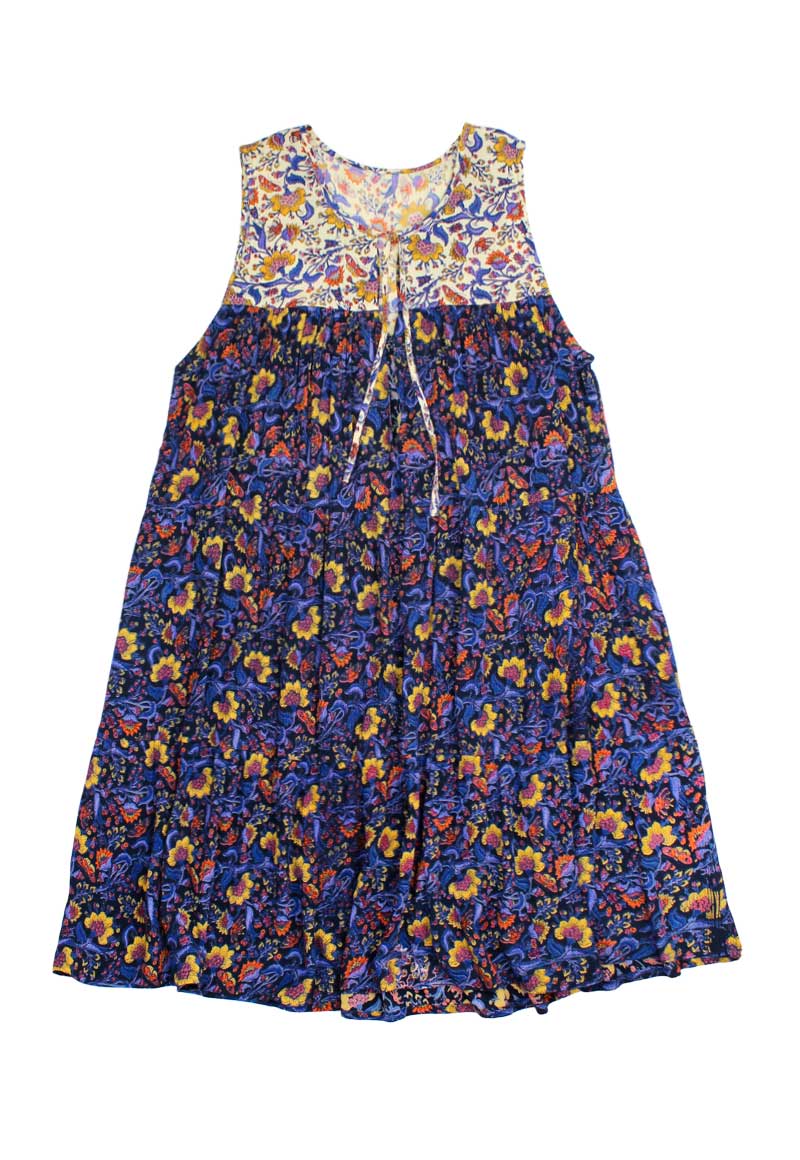 VESTIDO NIÑA FICCUS AZUL INGENIO TEENS - 1