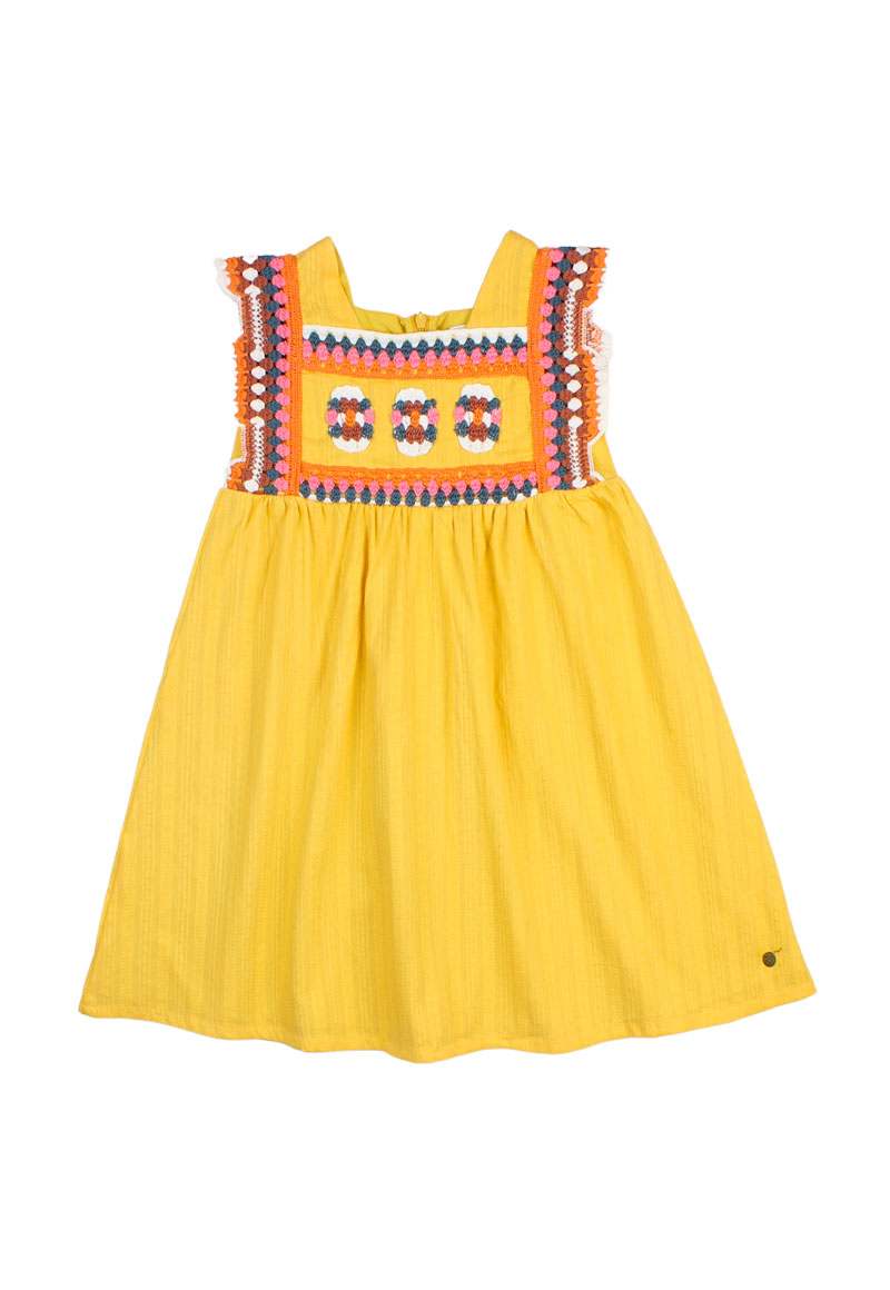 VESTIDO ALGODON NIÑA FICCUS AMARILLO CRAFT KIDS - 1