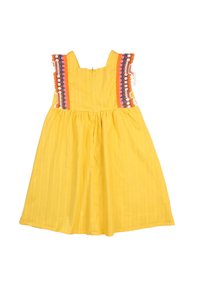 VESTIDO ALGODON NIÑA FICCUS AMARILLO CRAFT KIDS - 2
