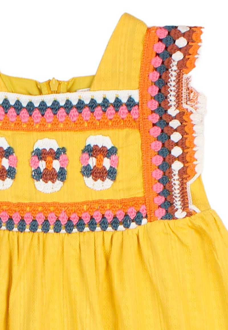 VESTIDO ALGODON NIÑA FICCUS AMARILLO CRAFT KIDS - 3