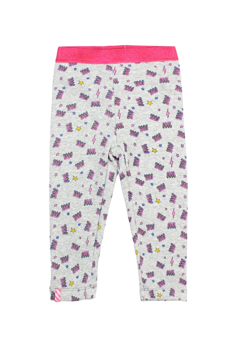 LEGGINGS NIÑA FICCUS GRIS MELANGE POWER BEBÉ - 1