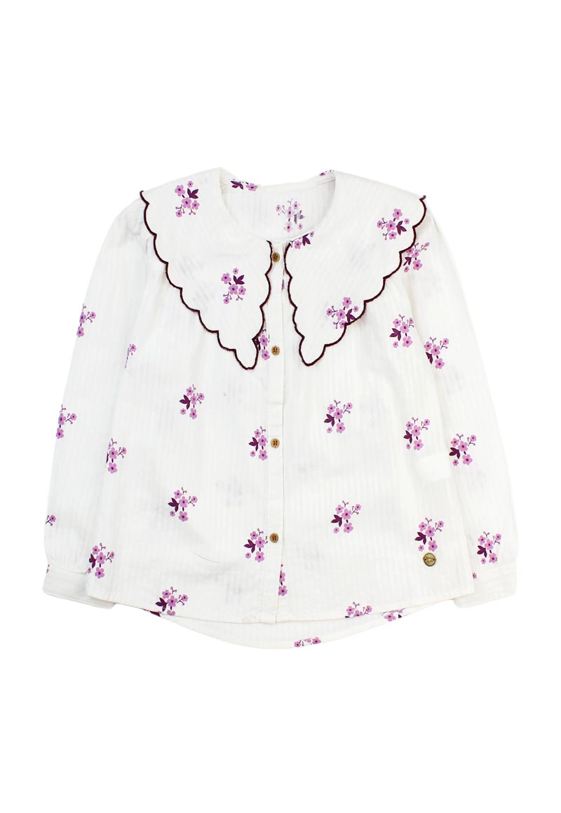 BLUSA ALGODÓN NIÑA FICCUS OUTSIDE KIDS CRUDO - 1