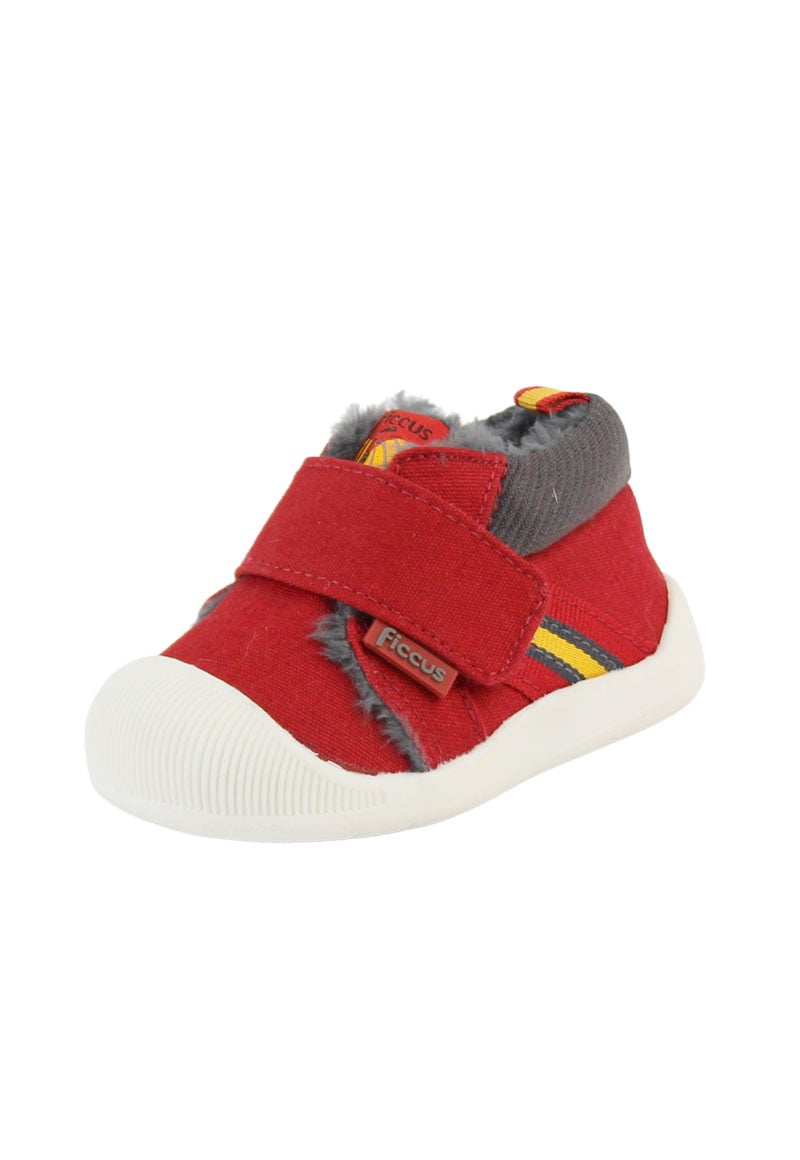 ZAPATILLAS NIÑO FICCUS CASUALES ROJO VELCRO A GATEAR SOFT NEW BORN - 1