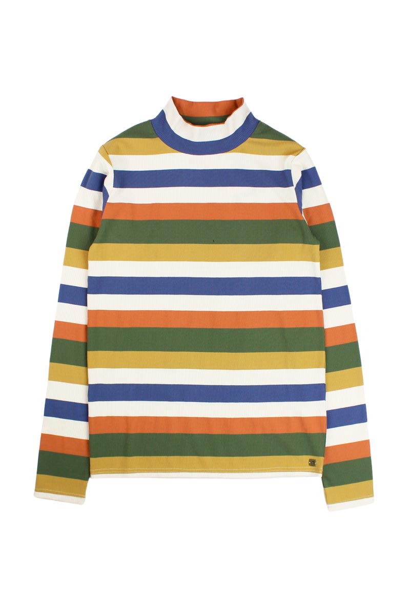POLERA NIÑA LIKE IT FRANJAS NORDIC TEENS VERDE - 1