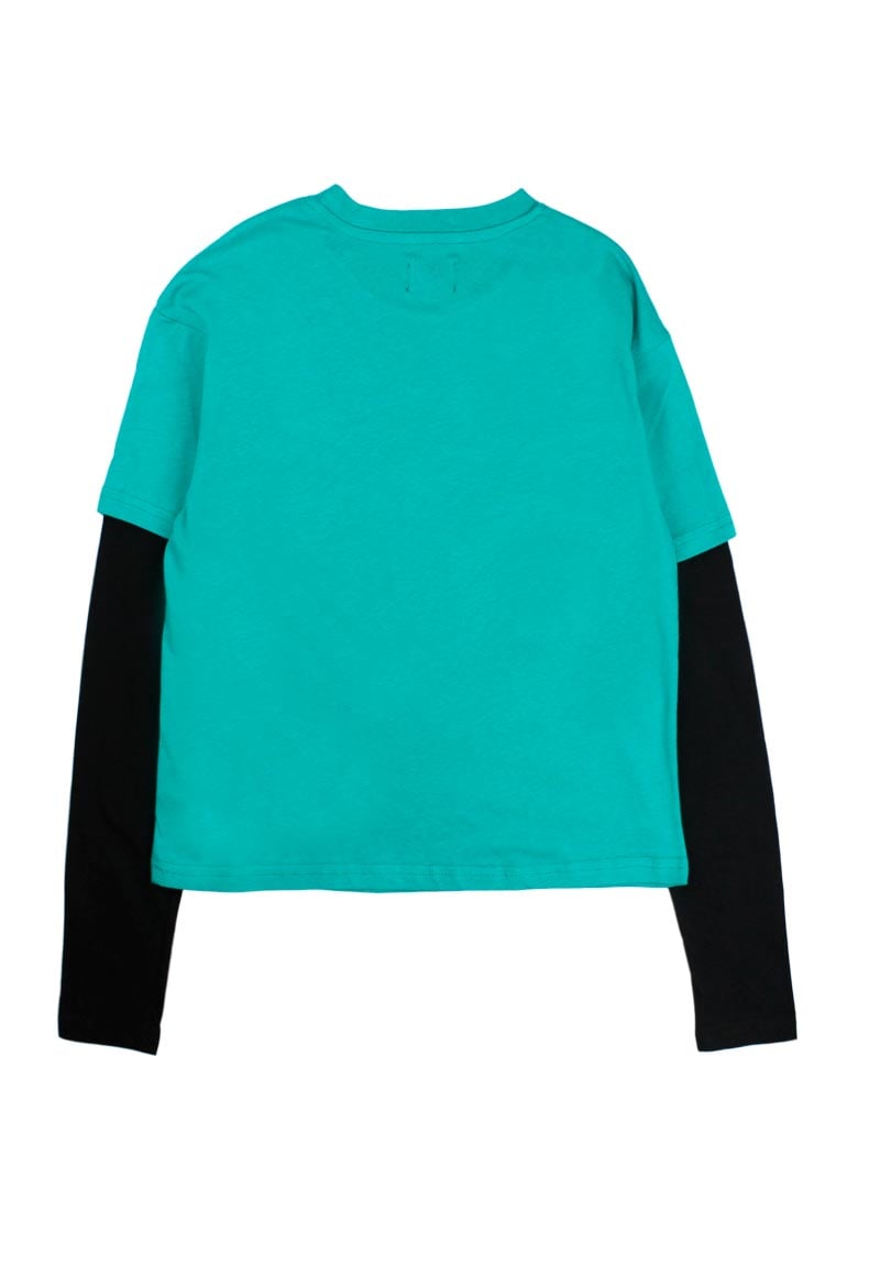 POLERA ALGODÓN NIÑA LIKE IT ESTAMPADO FREED TEENS VERDE - 2