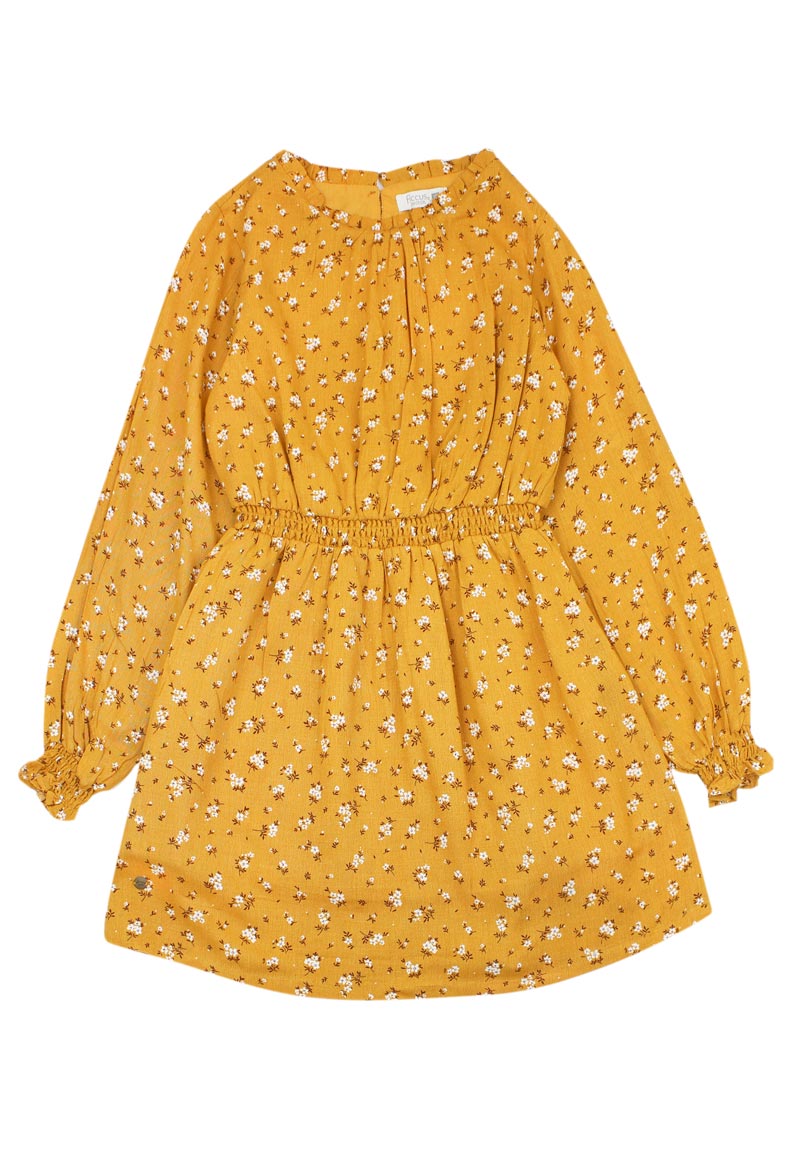 VESTIDO NIÑA FICCUS AMARILLO OUTSIDE JUNIOR MOSTAZA - 1