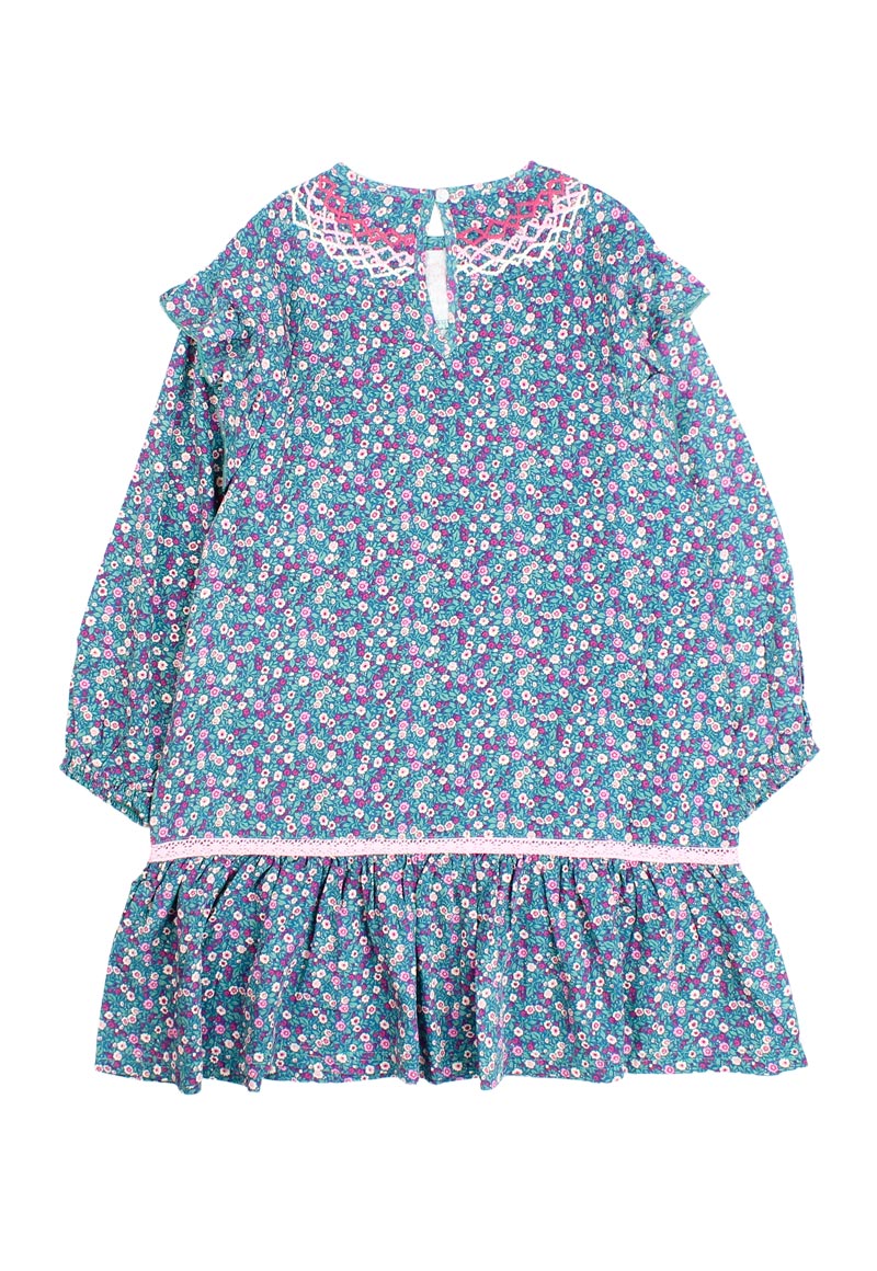 VESTIDO NIÑA FICCUS AZUL OUTSIDE KIDS - 2