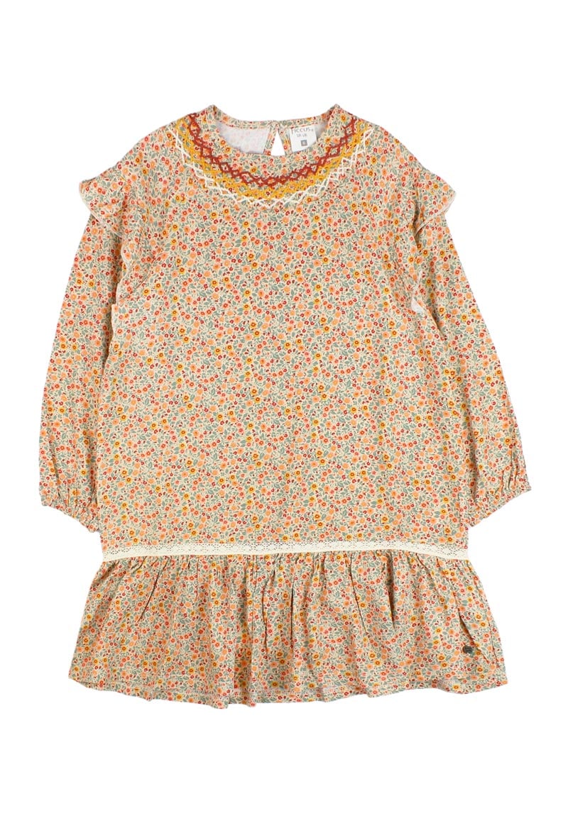 VESTIDO NIÑA FICCUS CAFE BEIGE OUTSIDE KIDS - 1