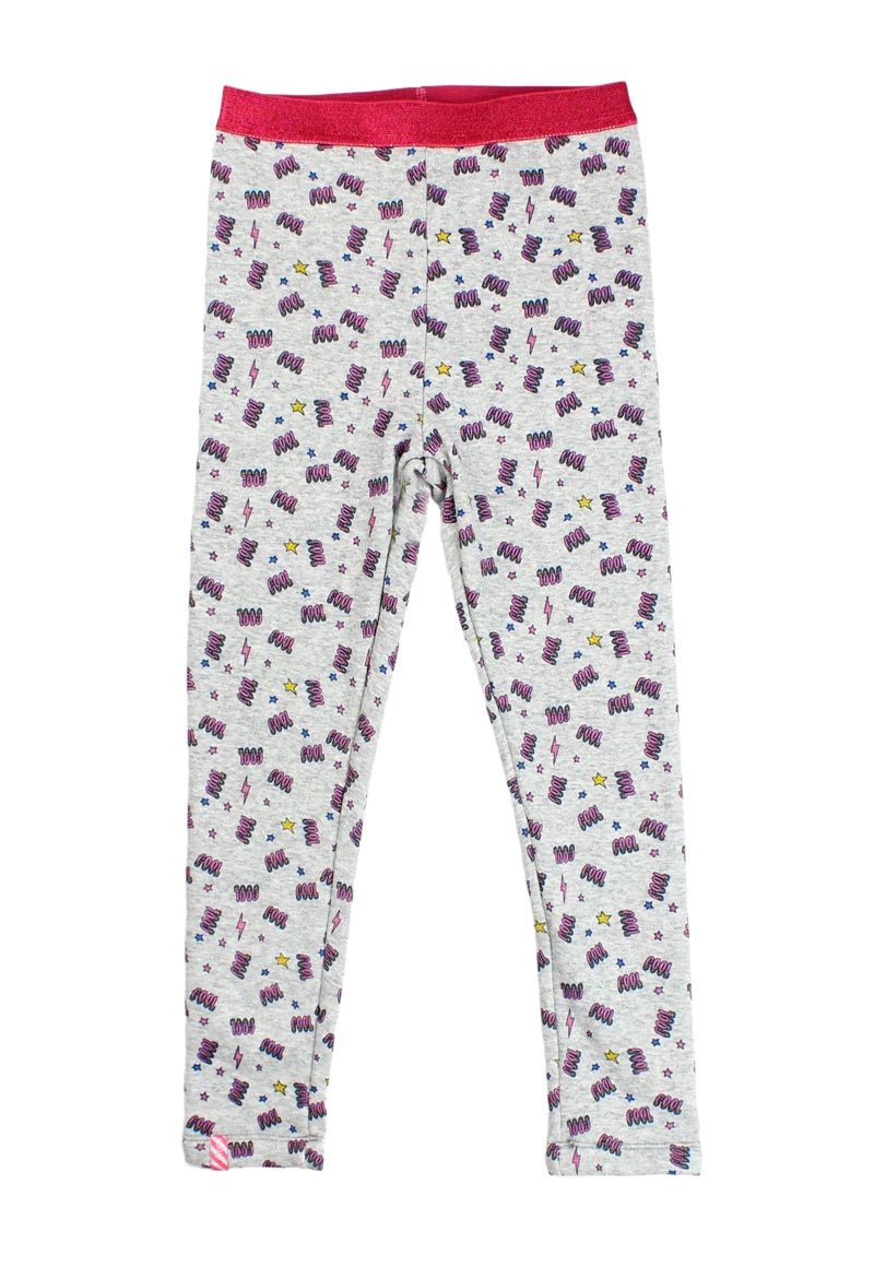 LEGGINS POWER KIDS NIÑA GRIS MELANGE - 1