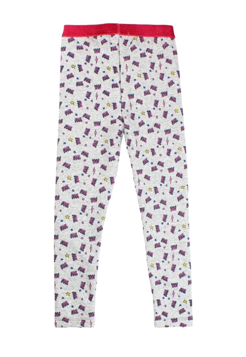 LEGGINS POWER KIDS NIÑA GRIS MELANGE - 2