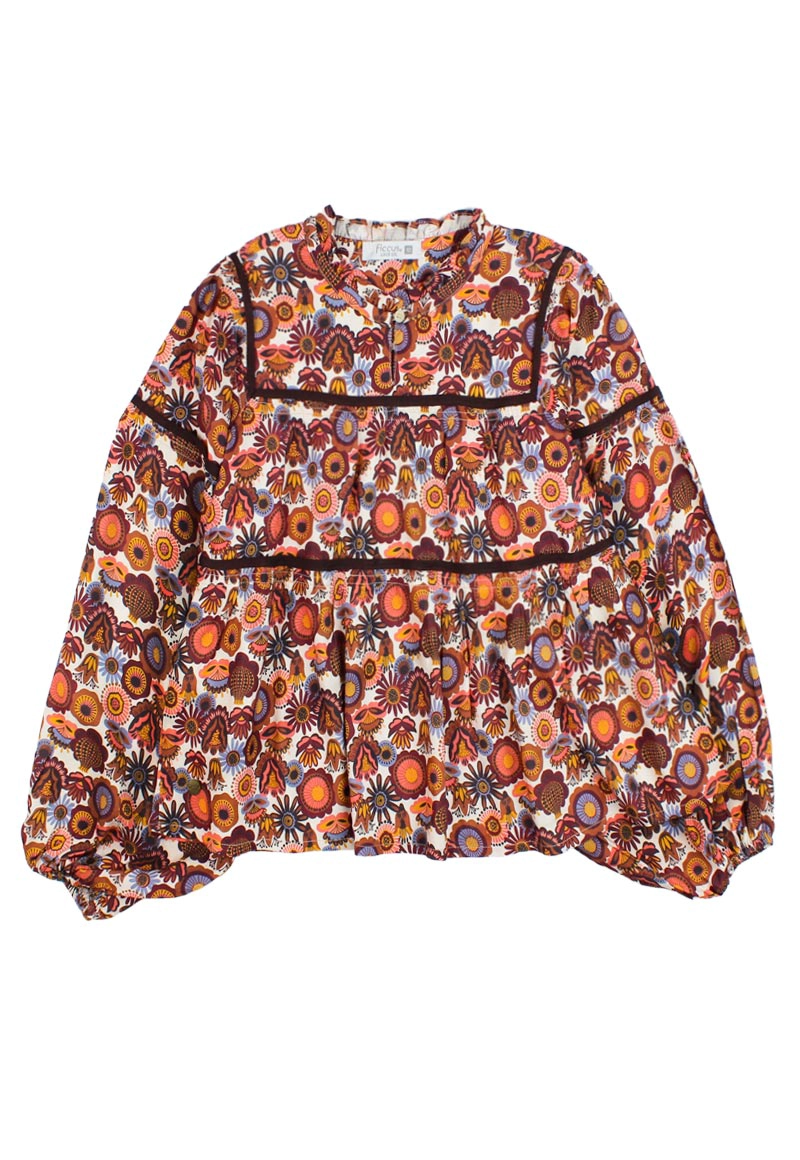 BLUSA NIÑA FICCUS OUTSIDE JUNIOR CAFÉ - 1