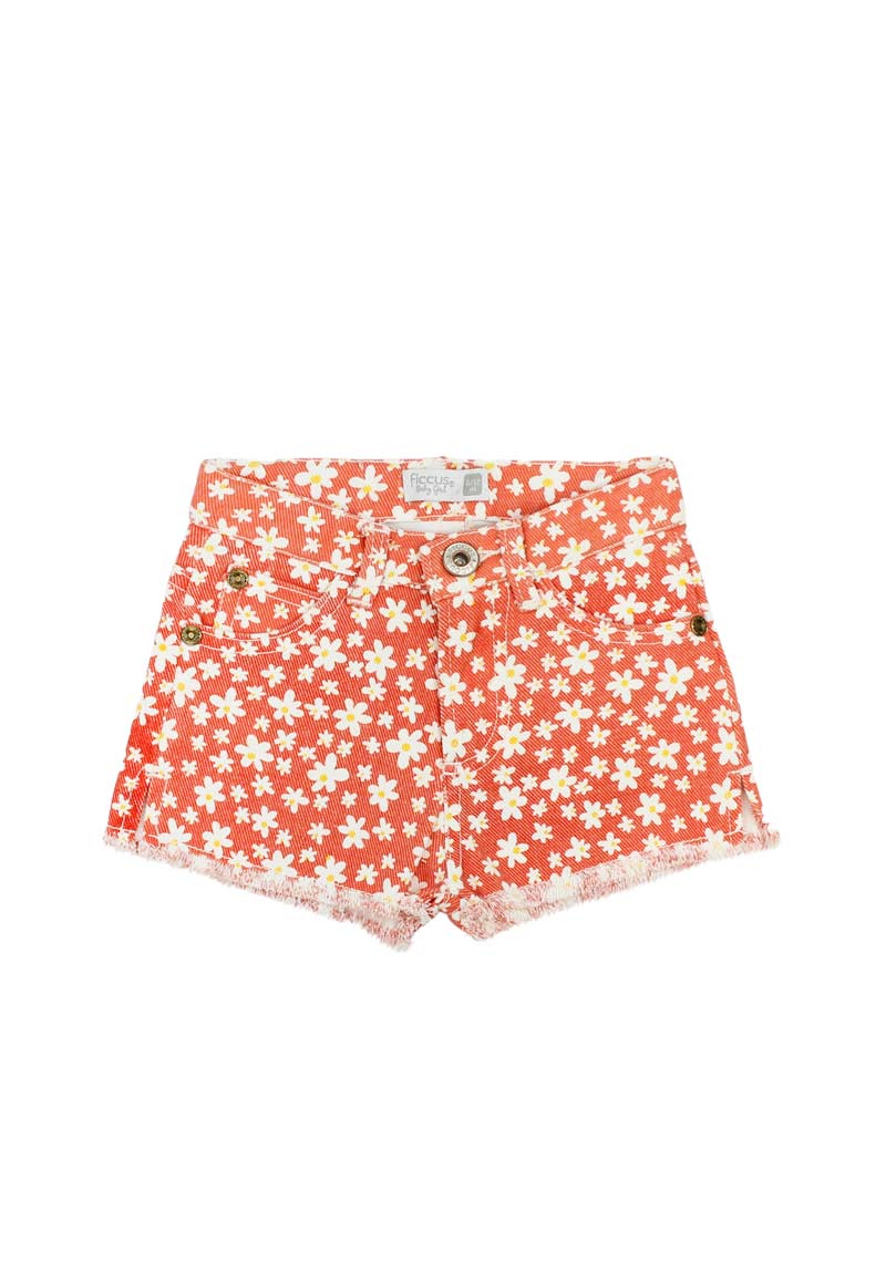 SHORT ALGODÓN NIÑA FICCUS NARANJO OASIS BEBÉ - 1