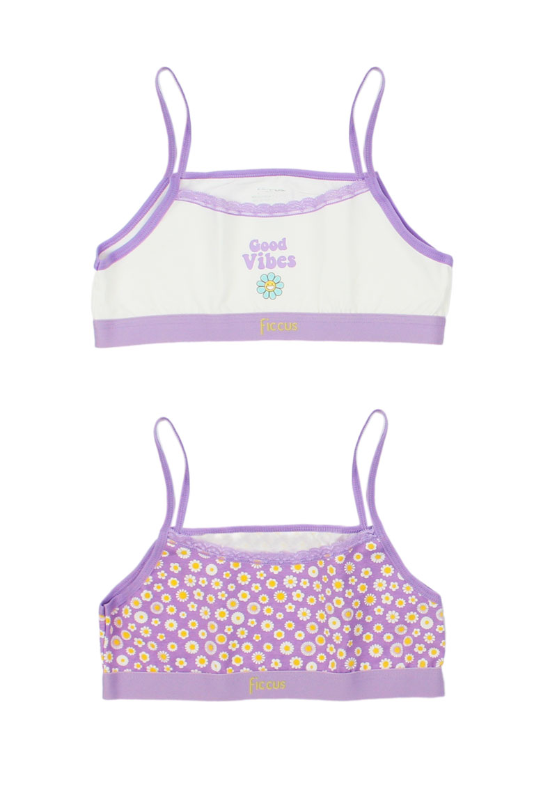 PACK SOSTÉN ALGODÓN NIÑA FICCUS MULTICOLOR DOBLE FLORCITAS RI JUNIOR - 1