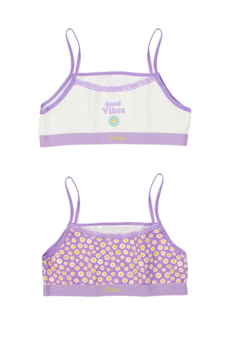 PACK SOSTÉN ALGODÓN NIÑA FICCUS MULTICOLOR DOBLE FLORCITAS RI JUNIOR - 1