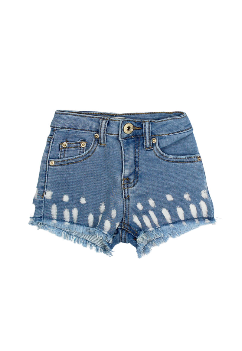 SHORT ALGODÓN NIÑA FICCUS CELESTE OASIS BEBÉ - 1