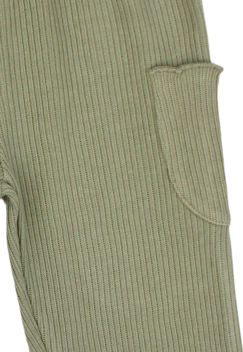 PANTALÓN ALGODÓN NIÑA FICCUS VERDE EARTH BEBÉ - 3