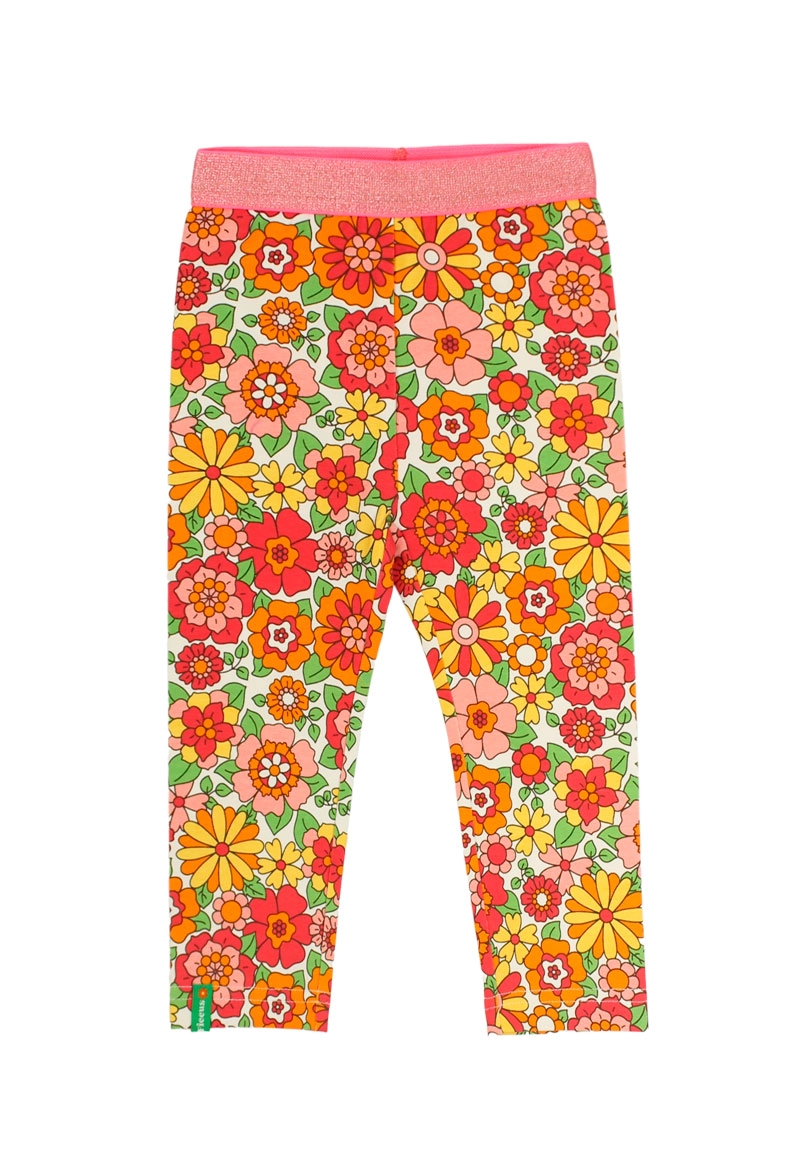 LEGGINGS ALGODÓN NIÑA FICCUS ROJO OASIS BEBÉ - 1