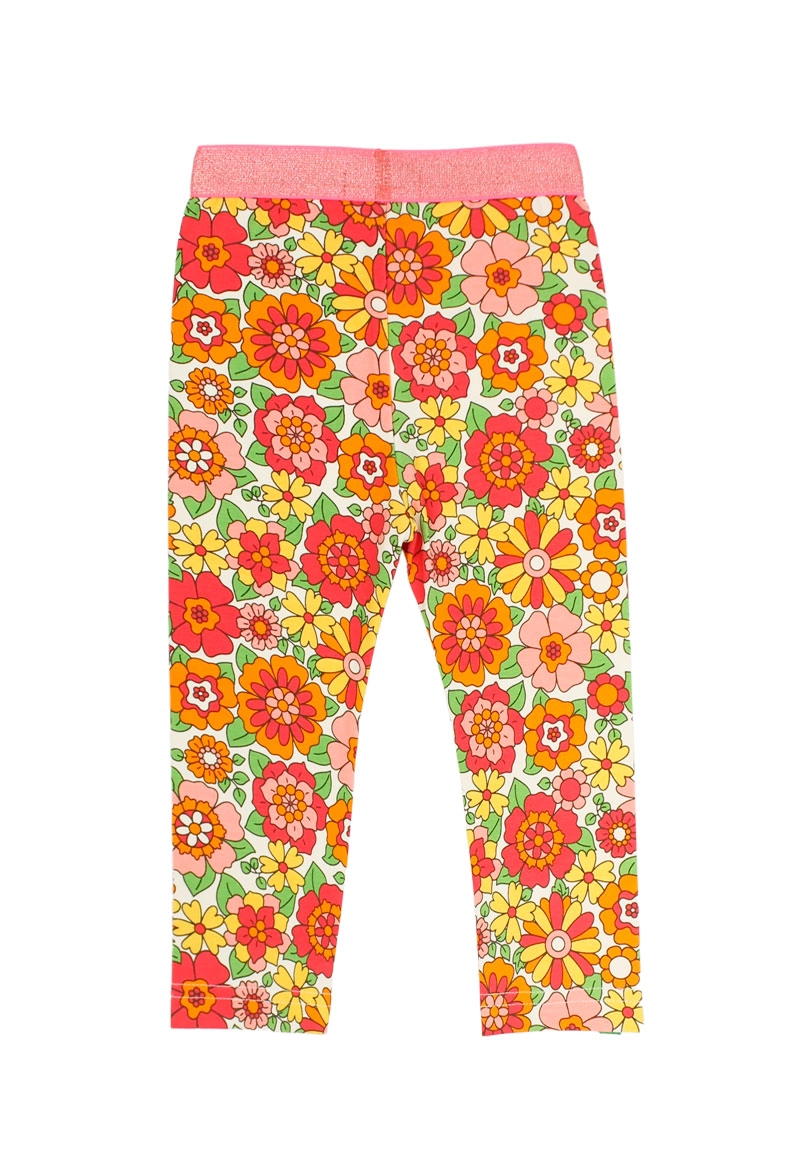 LEGGINGS ALGODÓN NIÑA FICCUS ROJO OASIS BEBÉ - 2