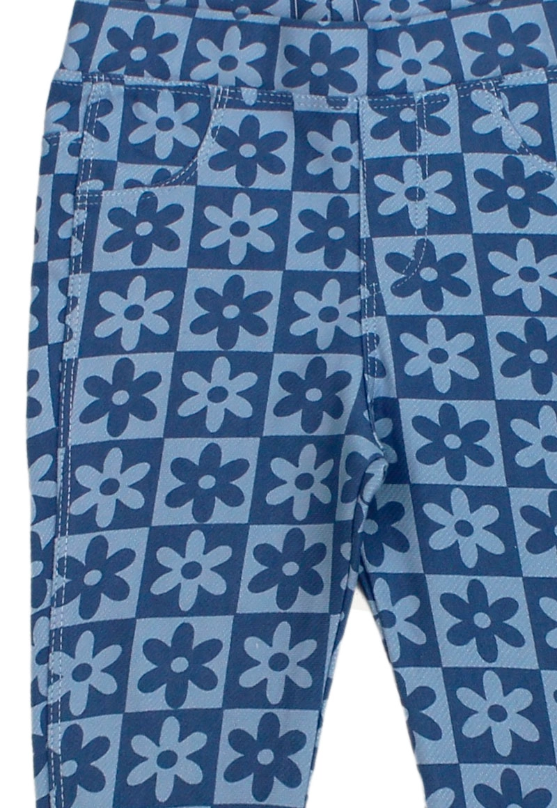 LEGGINGS ALGODÓN NIÑA FICCUS AZUL OASIS BEBÉ - 3