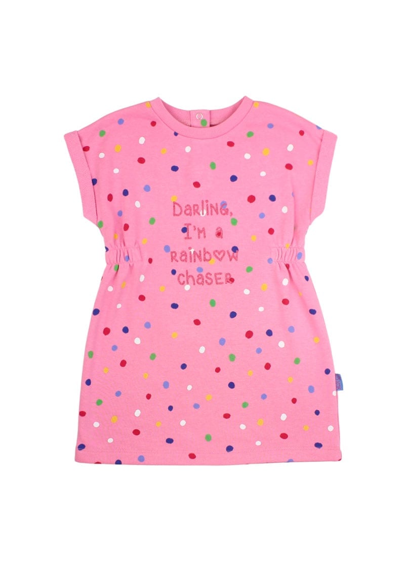 VESTIDO NIÑA FICCUS ROSADO GO BEBE - 1