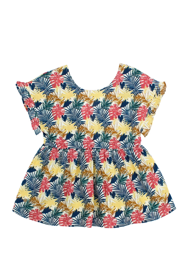 BLUSA ALGODÓN NIÑA FICCUS EARTH JUNIOR CRUDO - 1