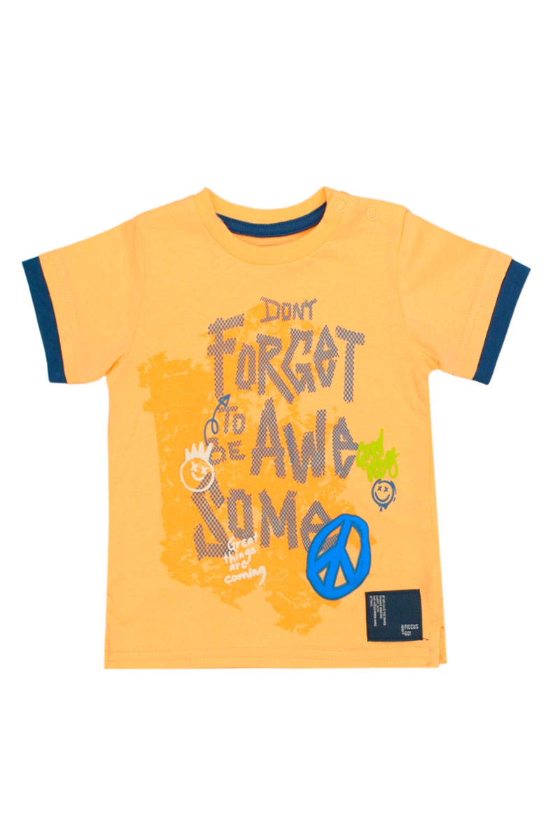 POLERA GO BEBÉ NIÑO NARANJO CLARO - 1