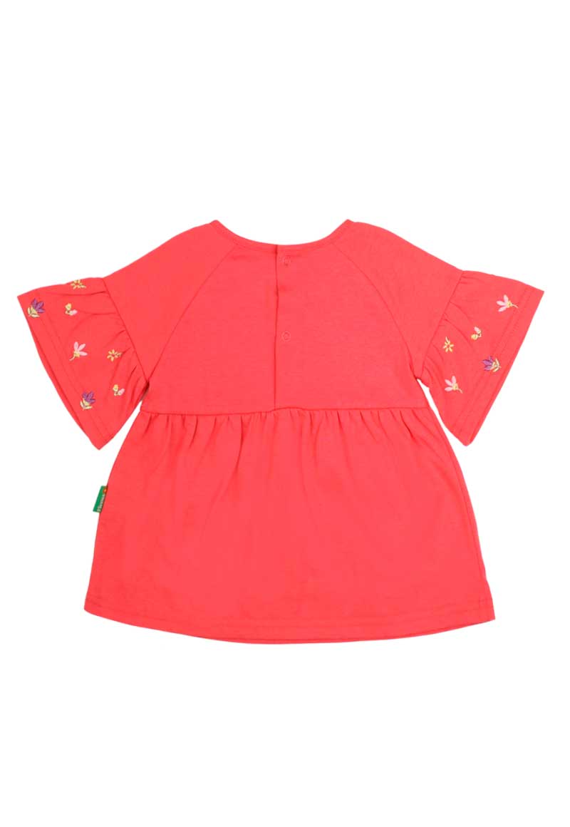 POLERA ALGODÓN NIÑA FICCUS OASIS BEBÉ CORAL - 2