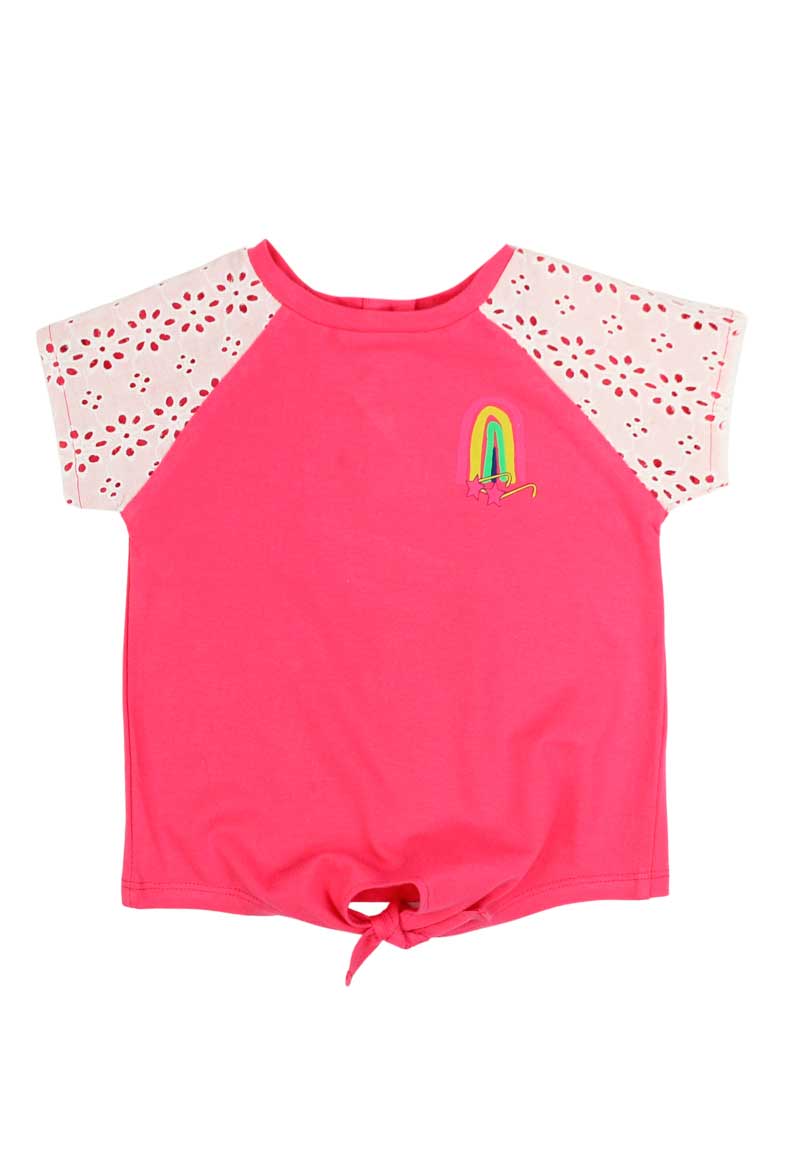 POLERA ALGODÓN NIÑA FICCUS ESTAMPADA GO BEBÉ FUCSIA - 1