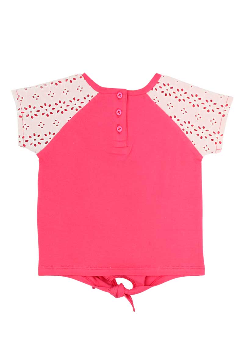 POLERA ALGODÓN NIÑA FICCUS ESTAMPADA GO BEBÉ FUCSIA - 2