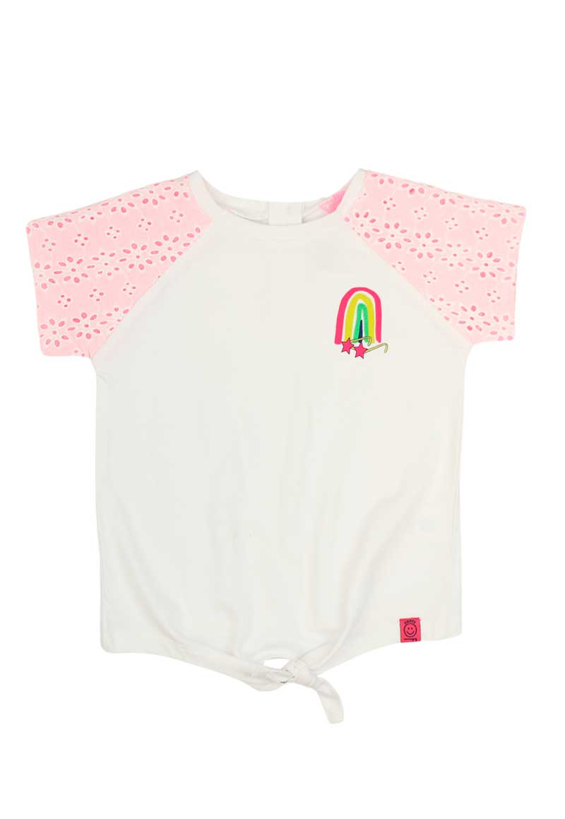 POLERA ALGODÓN NIÑA FICCUS ESTAMPADA GO BEBÉ BLANCO - 1