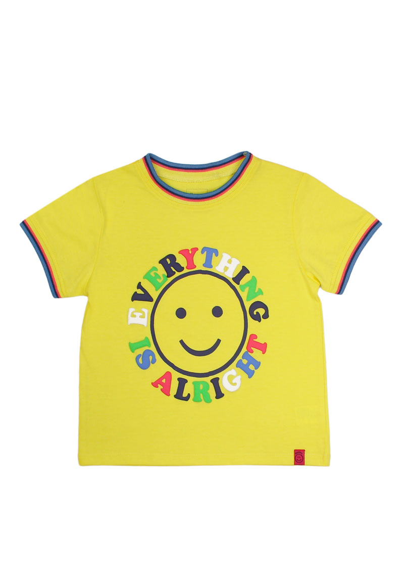 POLERA ALGODÓN NIÑA FICCUS RIB GO KIDS AMARILLO - 1